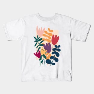 Abstract Flower Market Illustration 6 Kids T-Shirt